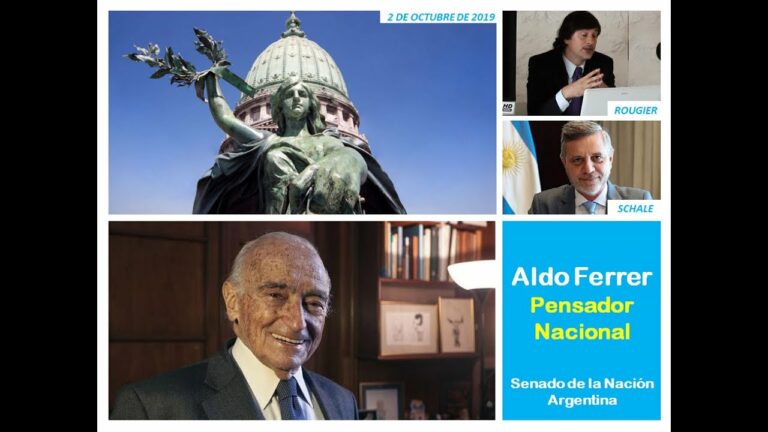 Marcelo Rougier declaración Aldo Ferrer como pensador nacional